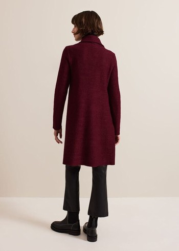 Phase Eight Bellona Coats Dark Red Canada | RQZDCS-072